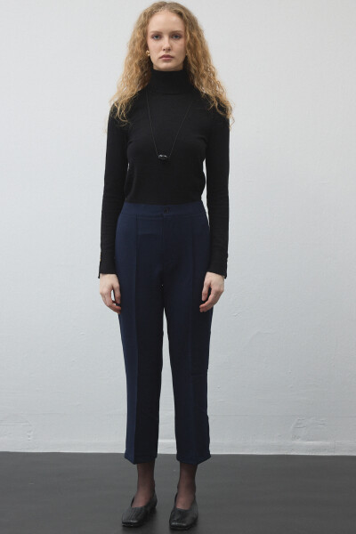 Navy Blue High Rise Flare Pant 