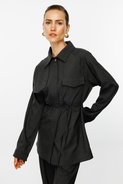 Charcoal Oversized Shirt 